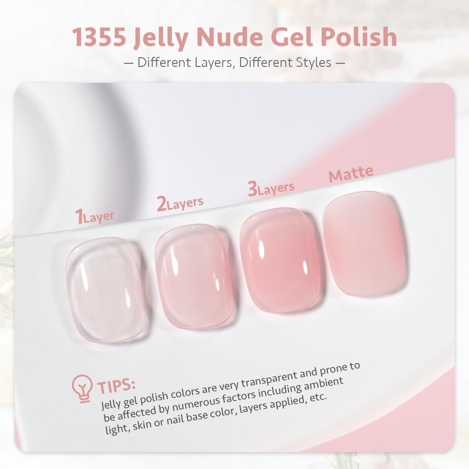 Foto 2 | Esmalte De Uñas En Gel Gaoy Sheer Pink Nude, 16 Ml, Uv Light Cure - Venta Internacional.