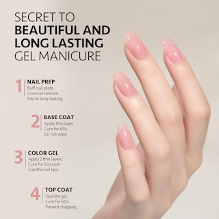 Foto 5 | Esmalte De Uñas En Gel Gaoy Sheer Pink Nude, 16 Ml, Uv Light Cure - Venta Internacional.