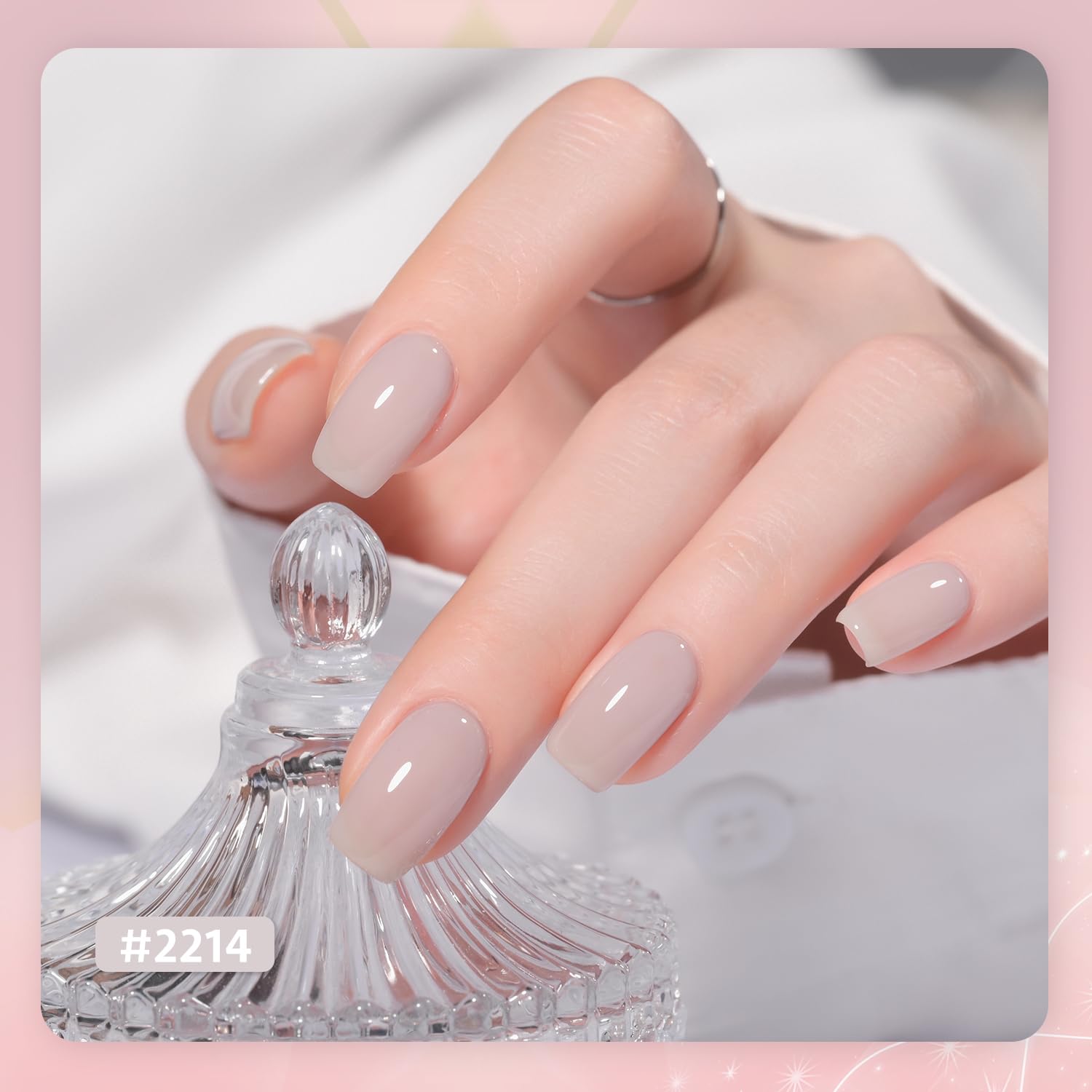 Foto 5 pulgar | Set De Esmaltes De Uñas En Gel Gaoy Jelly Nude Milky White 6 Colores - Venta Internacional.