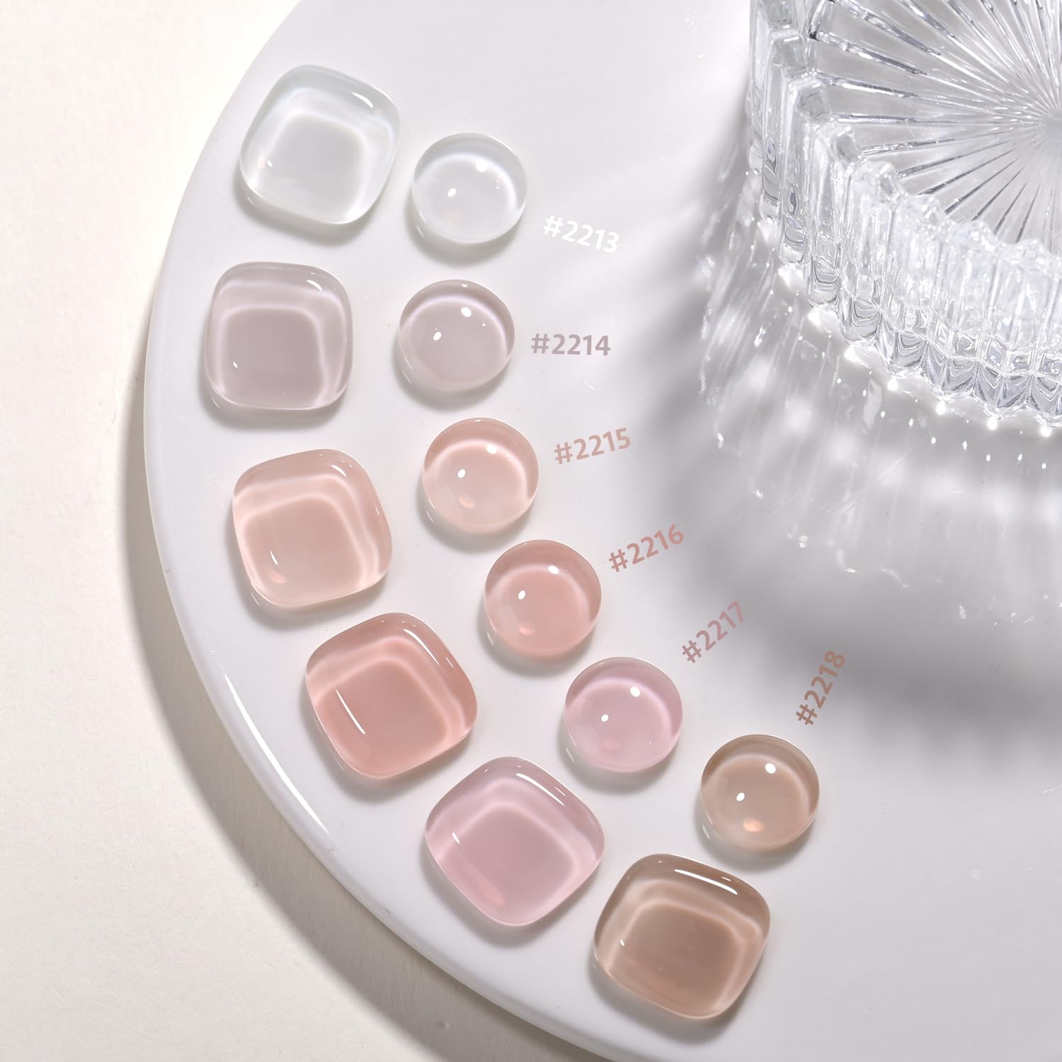 Foto 7 pulgar | Set De Esmaltes De Uñas En Gel Gaoy Jelly Nude Milky White 6 Colores - Venta Internacional.
