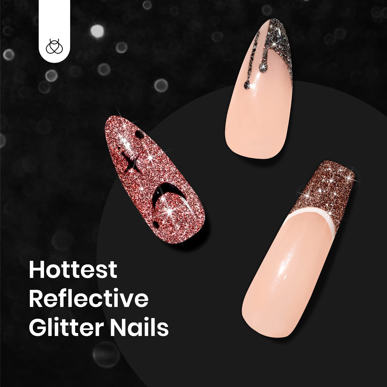 Foto 5 | Set De Esmaltes De Uñas En Gel Con Purpurina Reflectante Para Invierno, 6 Colores - Venta Internacional.