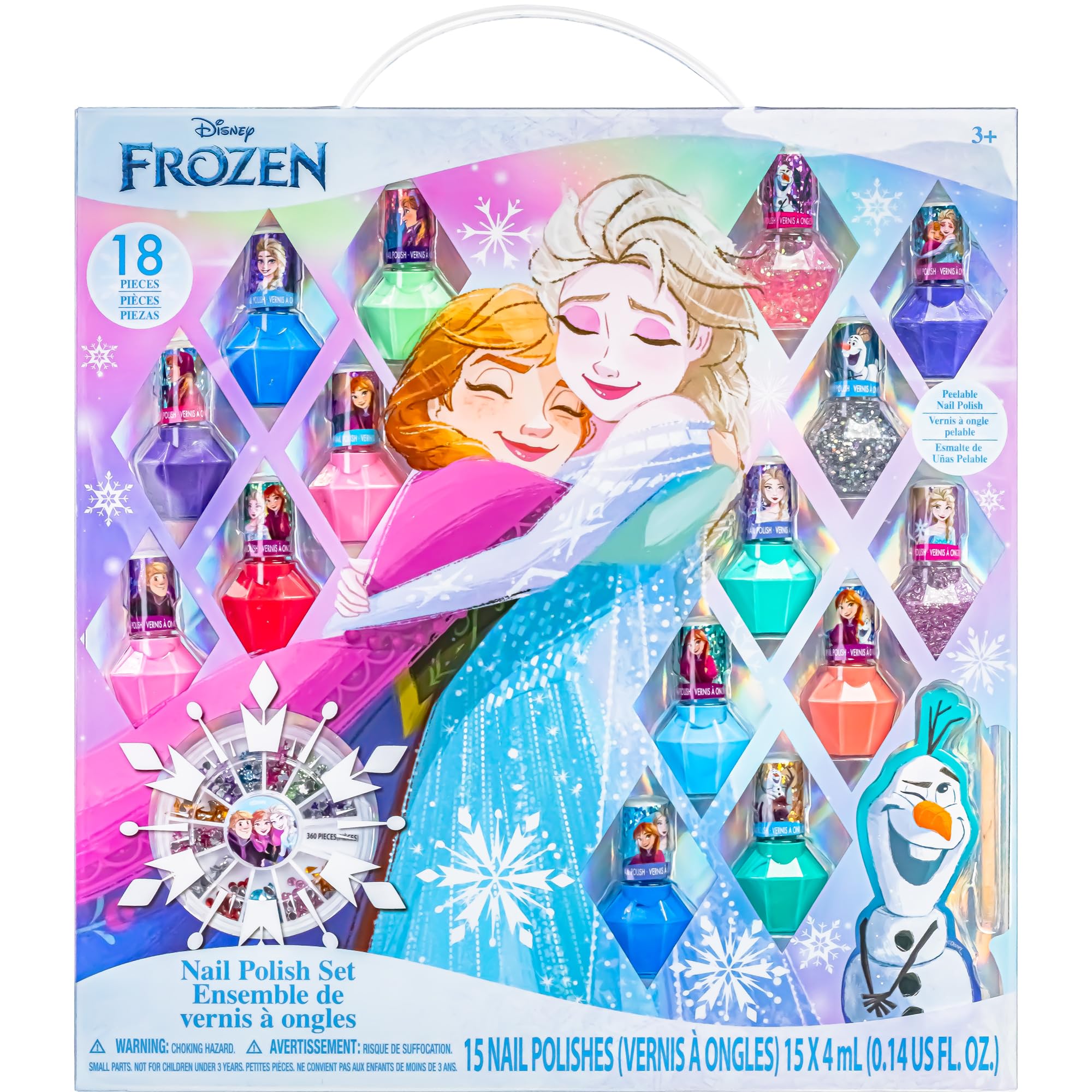 Foto 1 | Set De Esmaltes De Uñas Townley Girl Disney Frozen De 18 Piezas Para Niñas Mayores De 3 Años - Venta Internacional.