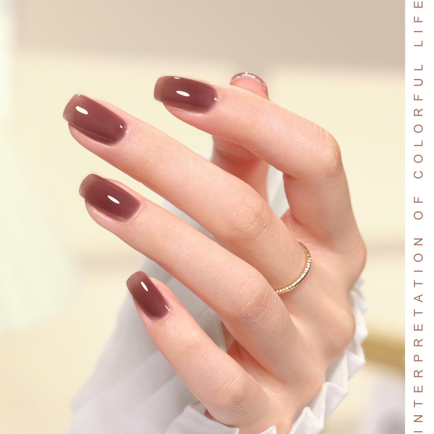 Foto 5 pulgar | Set De Esmaltes De Uñas En Gel Gaoy Jelly Pink Nude, 6 Colores, 7,3 Ml - Venta Internacional.