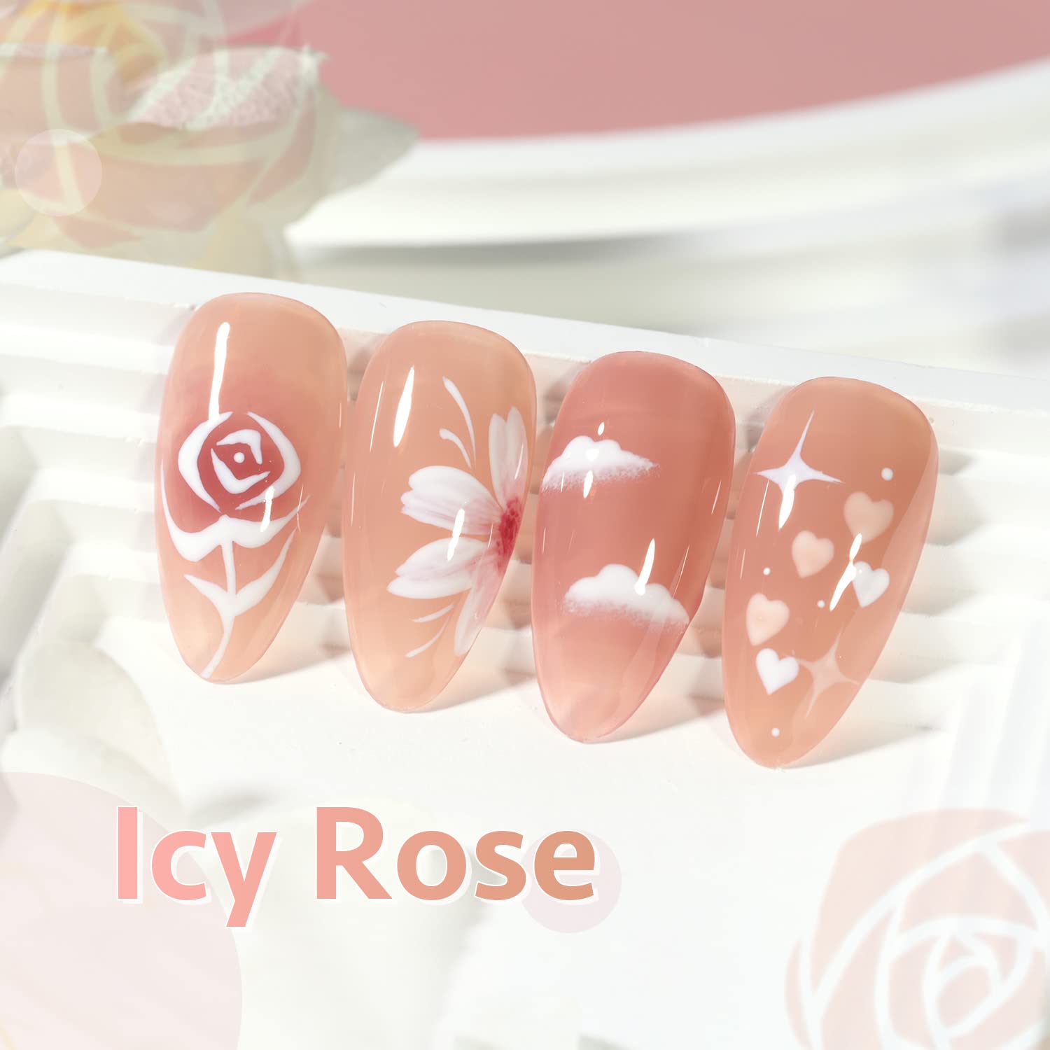 Foto 7 pulgar | Set De Esmaltes De Uñas En Gel Gaoy Jelly Pink Nude, 6 Colores, 7,3 Ml - Venta Internacional.