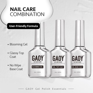 Foto 6 | Set De Esmalte De Uñas En Gel Gaoy, Capa Superior, Gel Floreciente Y Capa Base - Venta Internacional.