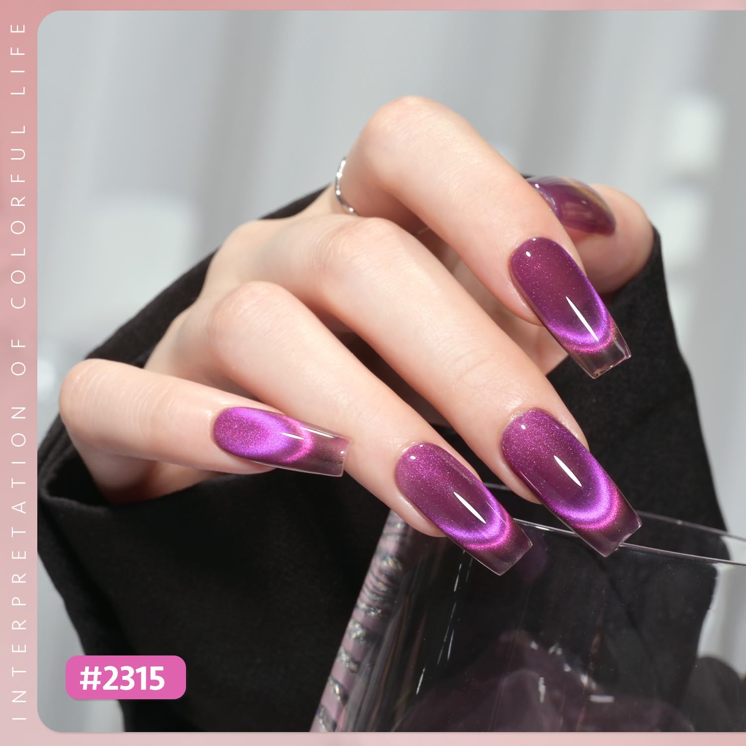 Foto 5 pulgar | Set De Esmaltes De Uñas Gaoy Polar Aurora Glitter Cat Eye Gel - Venta Internacional.