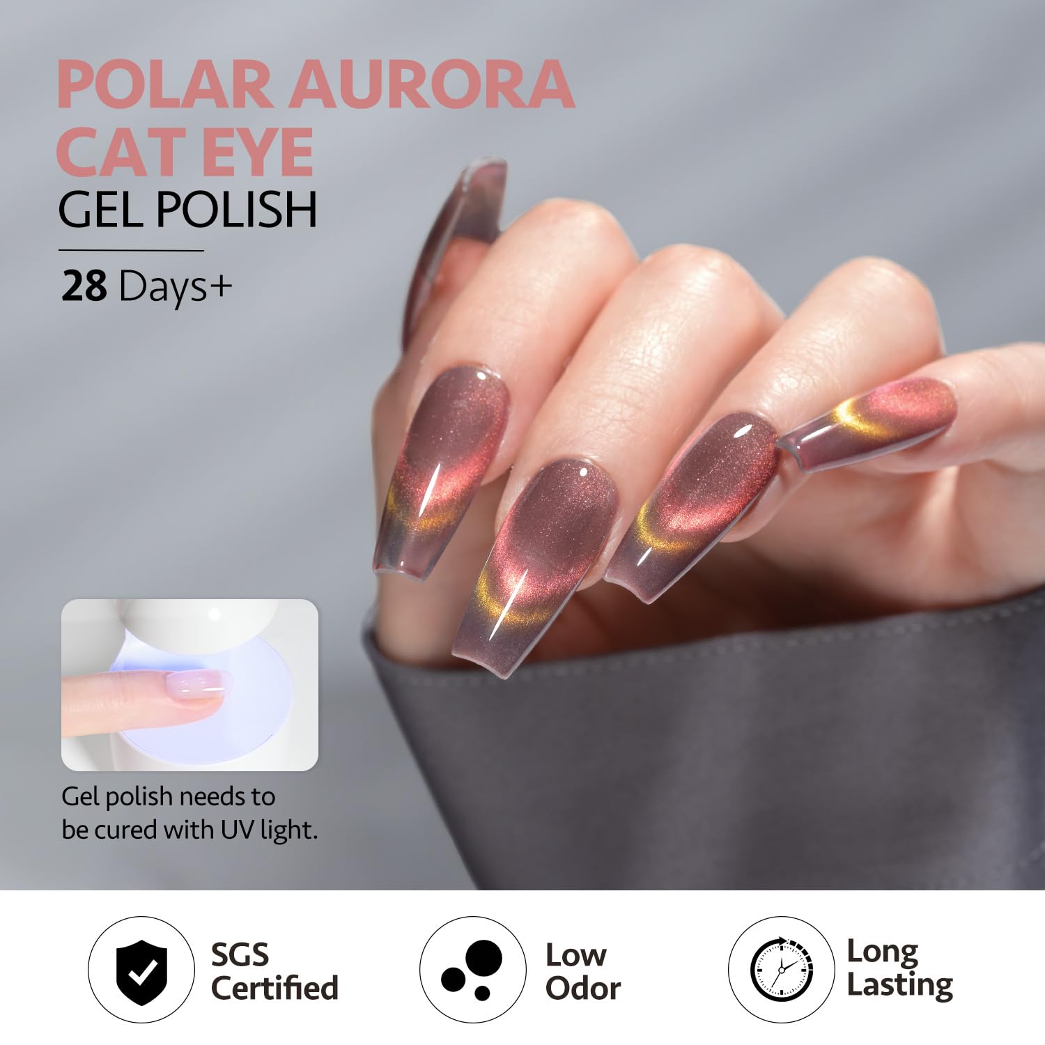 Foto 6 pulgar | Set De Esmaltes De Uñas Gaoy Polar Aurora Glitter Cat Eye Gel - Venta Internacional.