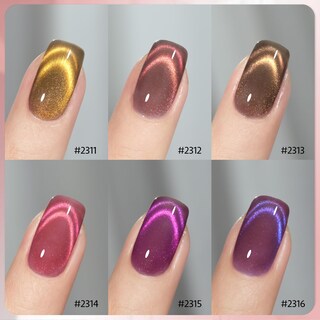 Foto 6 | Set De Esmaltes De Uñas Gaoy Polar Aurora Glitter Cat Eye Gel - Venta Internacional.