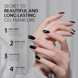Foto 6 | Kit De Esmaltes De Uñas En Gel Gaoy, Blanco Y Negro, 16 Ml, Soak Off Uv - Venta Internacional.