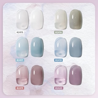 Foto 2 | Esmalte De Uñas En Gel Gaoy Mizzle Jelly, Blanco Lechoso, Azul, Gris Y Morado - Venta Internacional.
