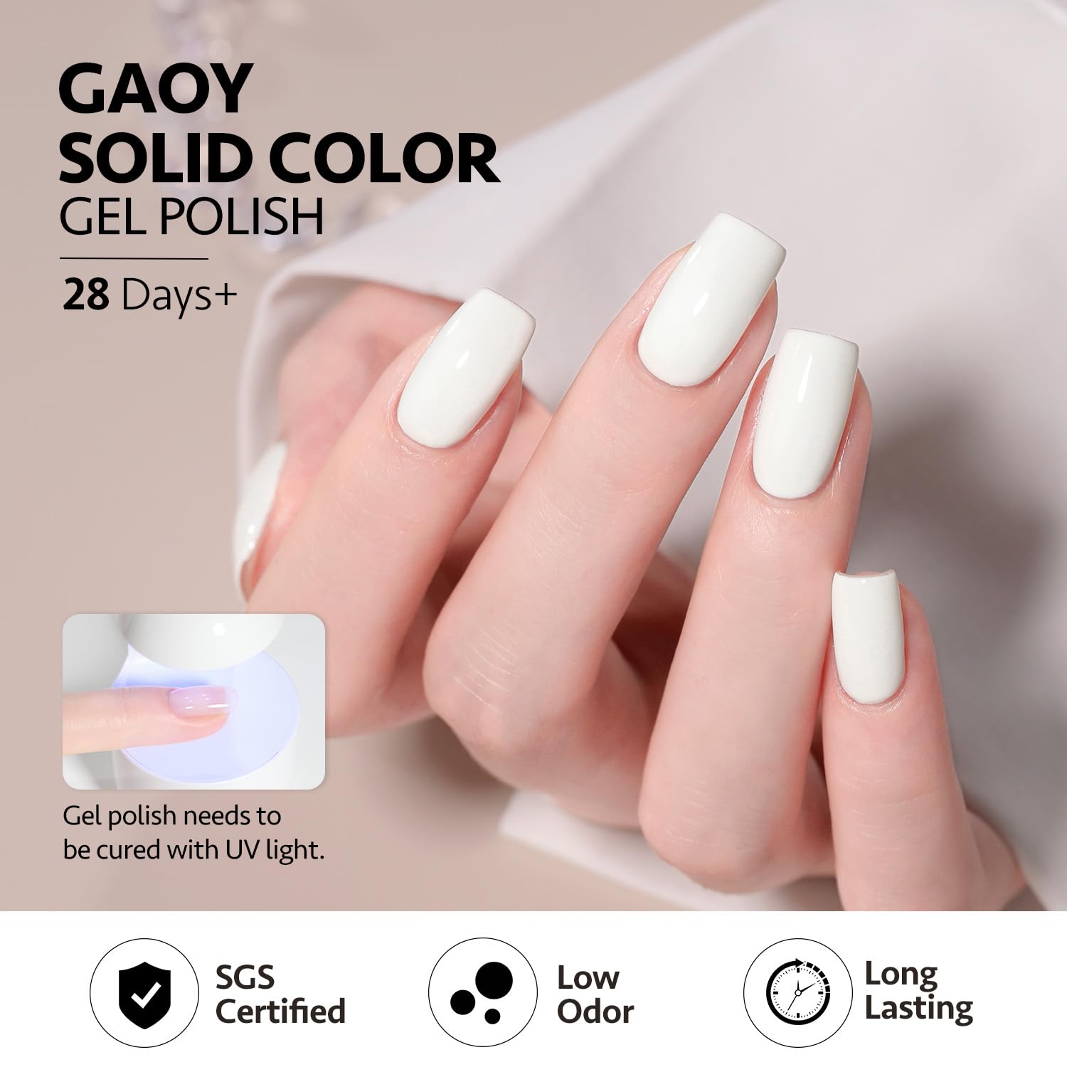 Foto 6 pulgar | Set De Esmaltes De Uñas En Gel Gaoy Rosa, Rojo Y Blanco, 6 Colores, 7,3 Ml - Venta Internacional.