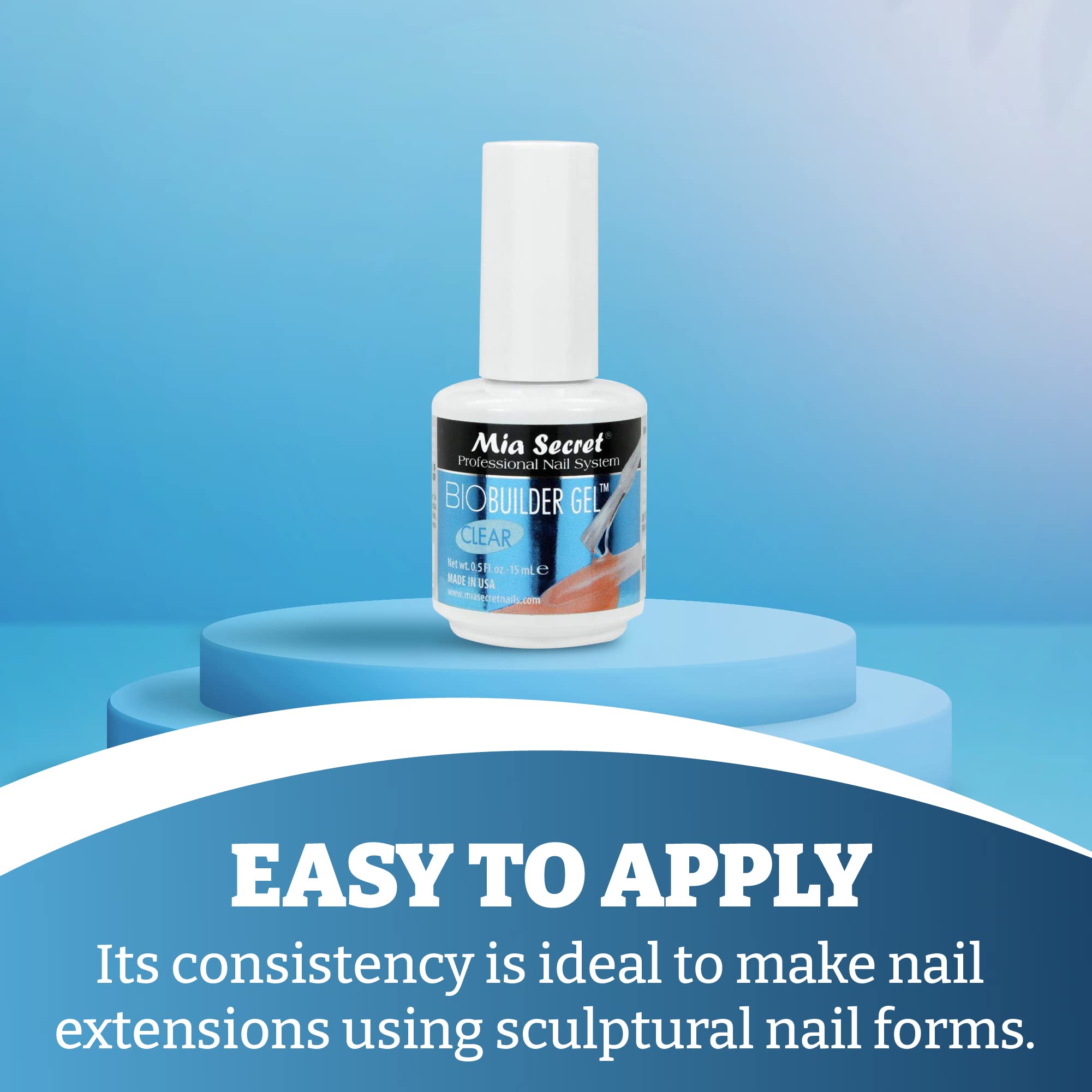Foto 3 pulgar | Gel Para Esculpir Uñas Mia Secret Biobuilder Clear 15 Ml - Venta Internacional.