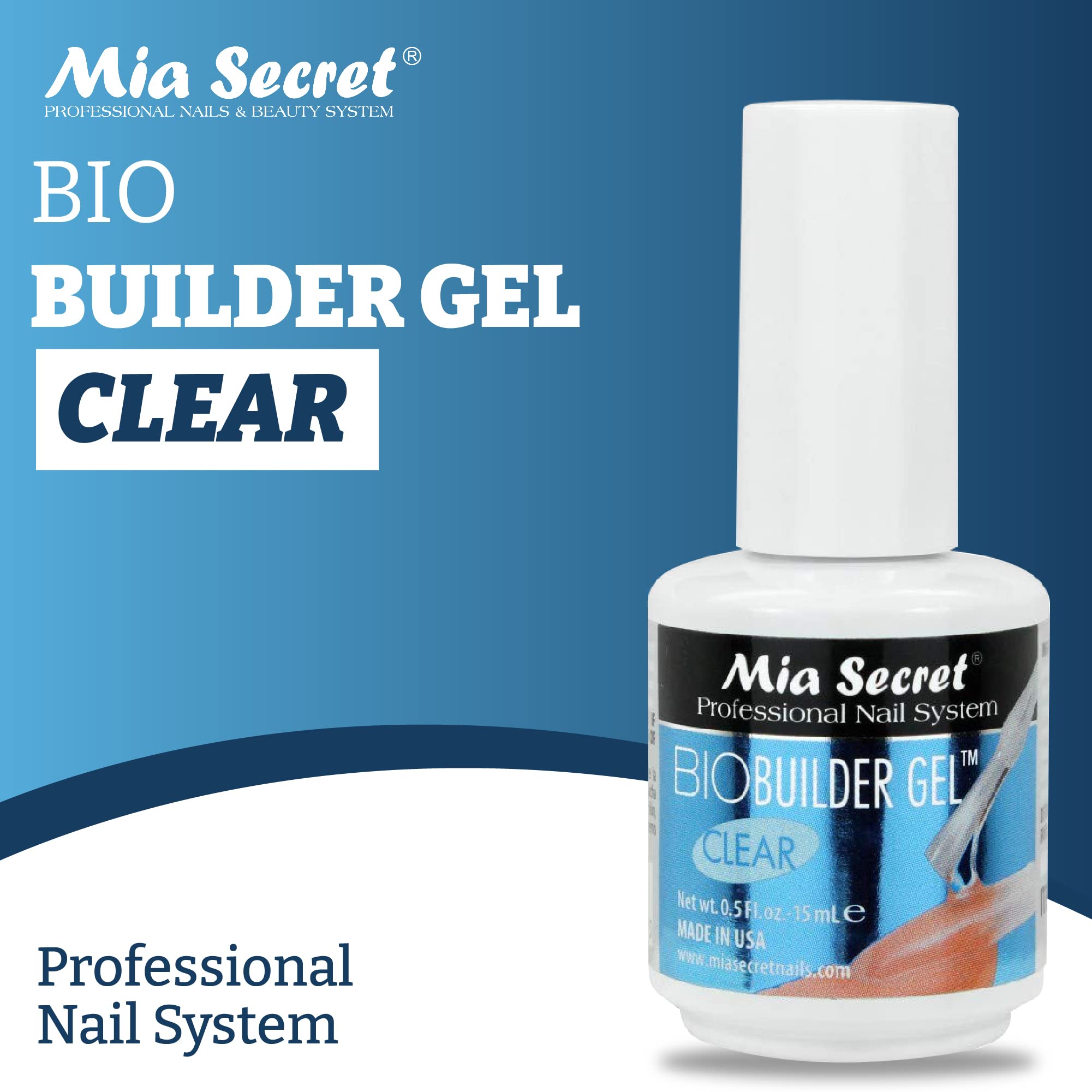 Foto 4 pulgar | Gel Para Esculpir Uñas Mia Secret Biobuilder Clear 15 Ml - Venta Internacional.