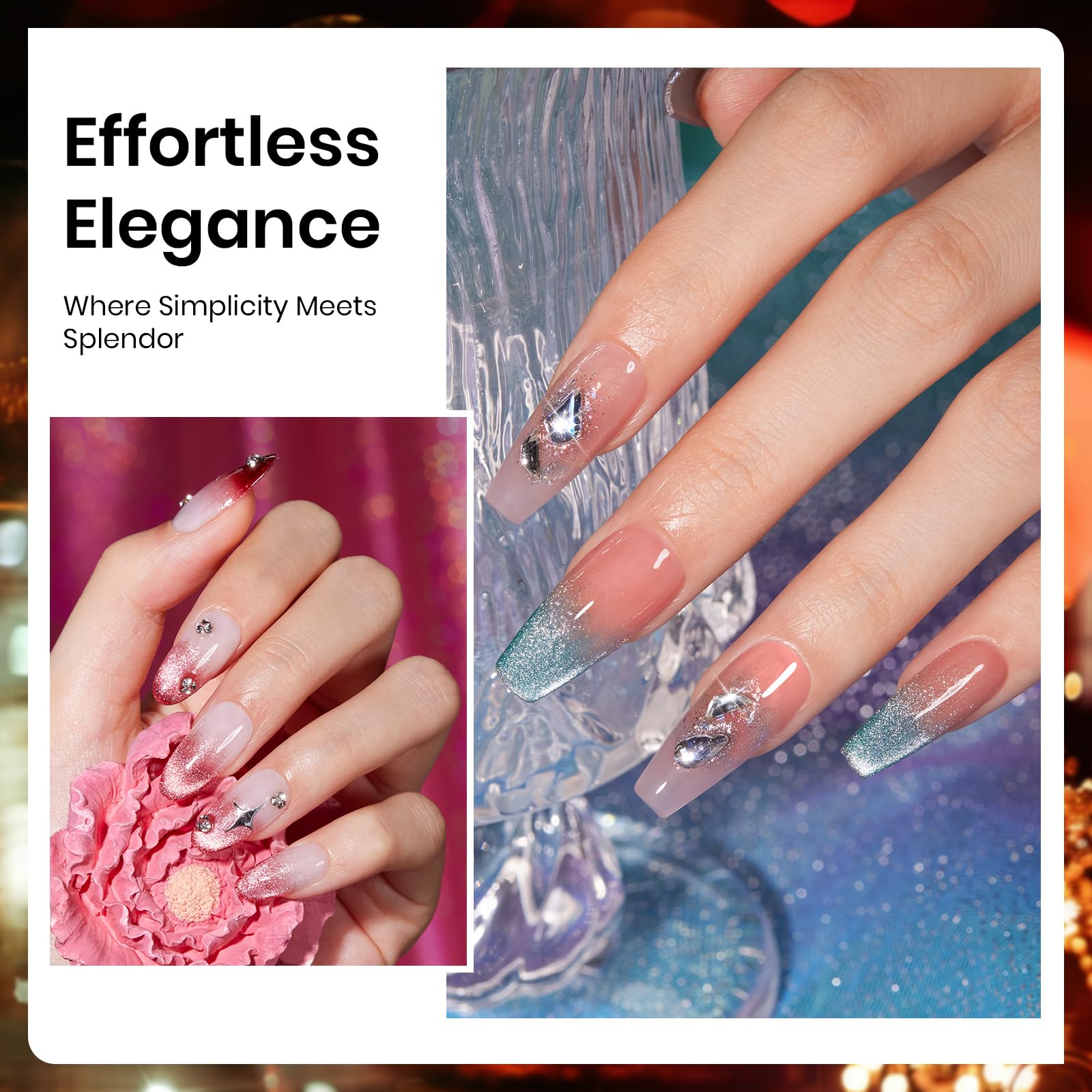 Foto 7 pulgar | Set De Esmaltes De Uñas En Gel Beetles Cat Eye, 6 Colores Con Imán, 7,5 Ml - Venta Internacional.