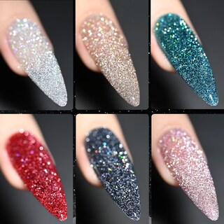 Foto 1 | Set De Esmaltes De Uñas Gaoy Reflective Glitter, 6 Colores, 7,3 Ml - Venta Internacional.