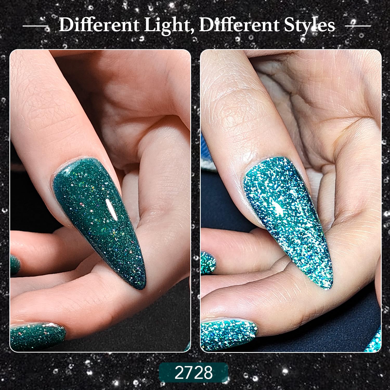 Foto 4 pulgar | Set De Esmaltes De Uñas Gaoy Reflective Glitter, 6 Colores, 7,3 Ml - Venta Internacional.