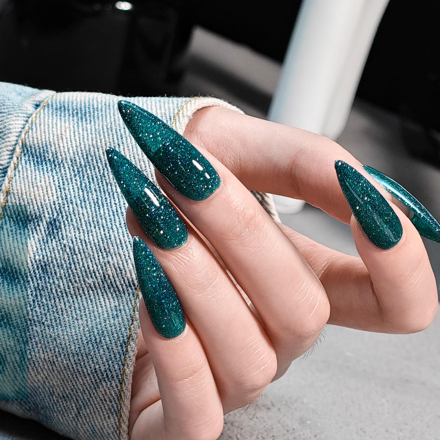 Foto 5 | Set De Esmaltes De Uñas Gaoy Reflective Glitter, 6 Colores, 7,3 Ml - Venta Internacional.