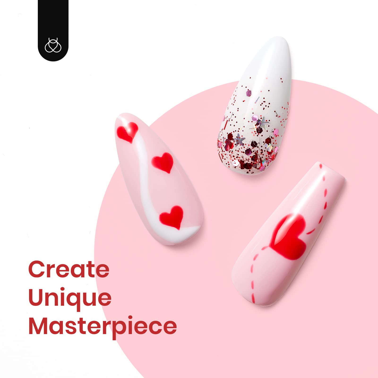 Foto 5 pulgar | Set De Esmaltes De Uñas En Gel Beetles Pink Fall In Love Collection - Venta Internacional.