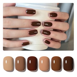Foto 1 | Set De Esmaltes De Uñas En Gel Gaoy Brown Caramel Nude Red, 6,5 Ml X 6 - Venta Internacional.