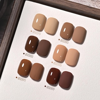 Foto 2 | Set De Esmaltes De Uñas En Gel Gaoy Brown Caramel Nude Red, 6,5 Ml X 6 - Venta Internacional.