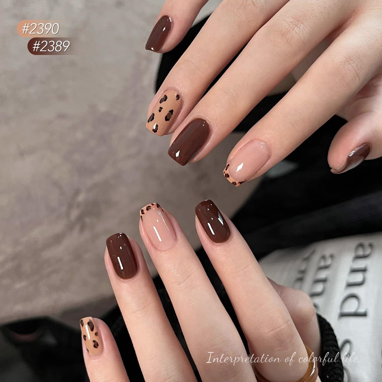 Foto 5 pulgar | Set De Esmaltes De Uñas En Gel Gaoy Brown Caramel Nude Red, 6,5 Ml X 6 - Venta Internacional.