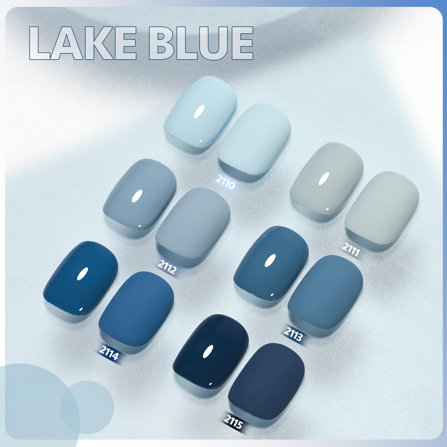 Foto 3 pulgar | Set De Esmaltes De Uñas En Gel Gaoy, Azul Marino, 6 Colores, 7,3 Ml, Luz Uv - Venta Internacional.