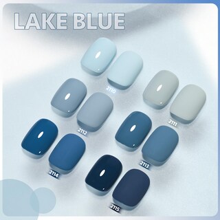 Foto 2 | Set De Esmaltes De Uñas En Gel Gaoy, Azul Marino, 6 Colores, 7,3 Ml, Luz Uv - Venta Internacional.
