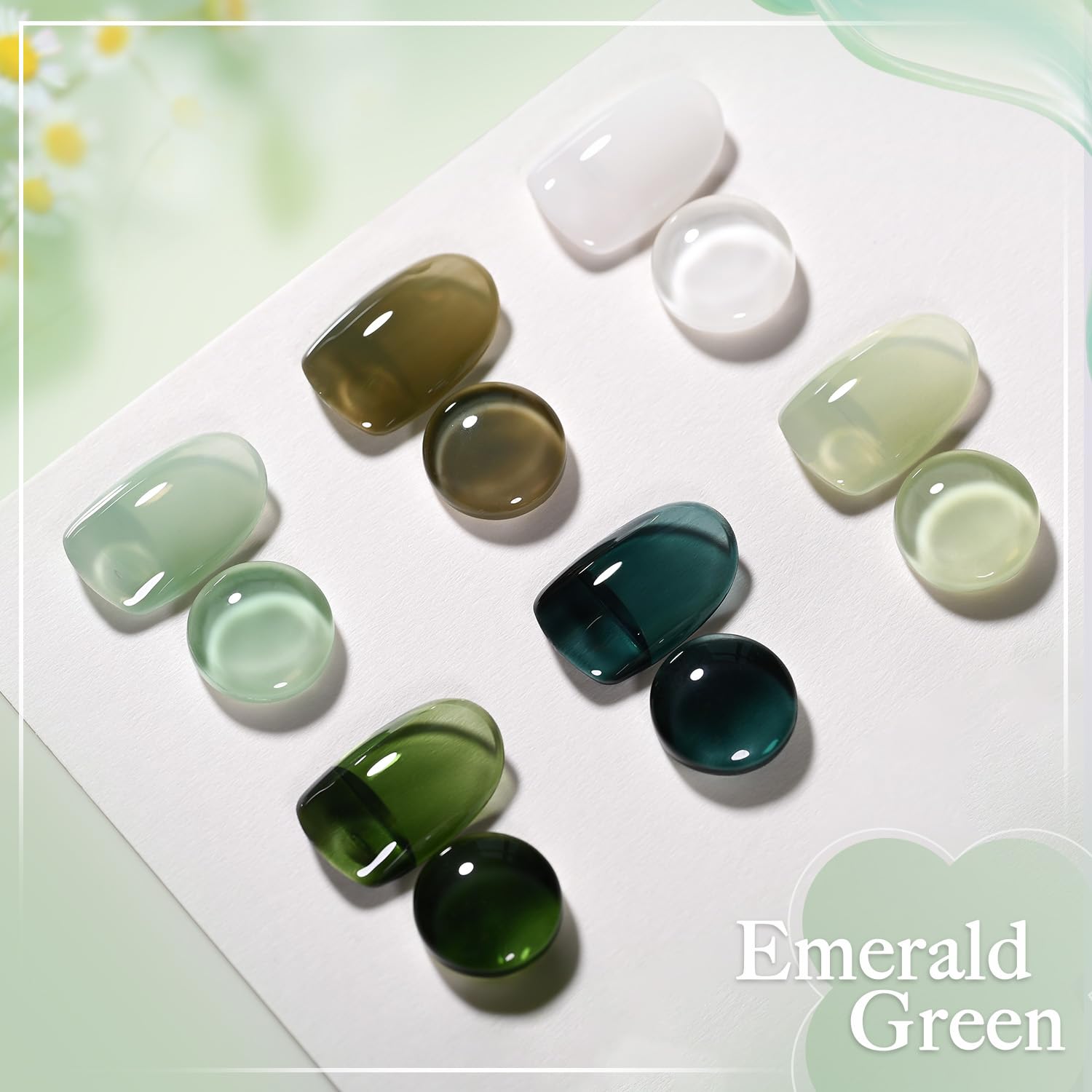 Foto 7 pulgar | Set De Esmaltes De Uñas Gaoy Jelly Green Gel, 6 Colores, 6,5 Ml, Luz Uv - Venta Internacional.