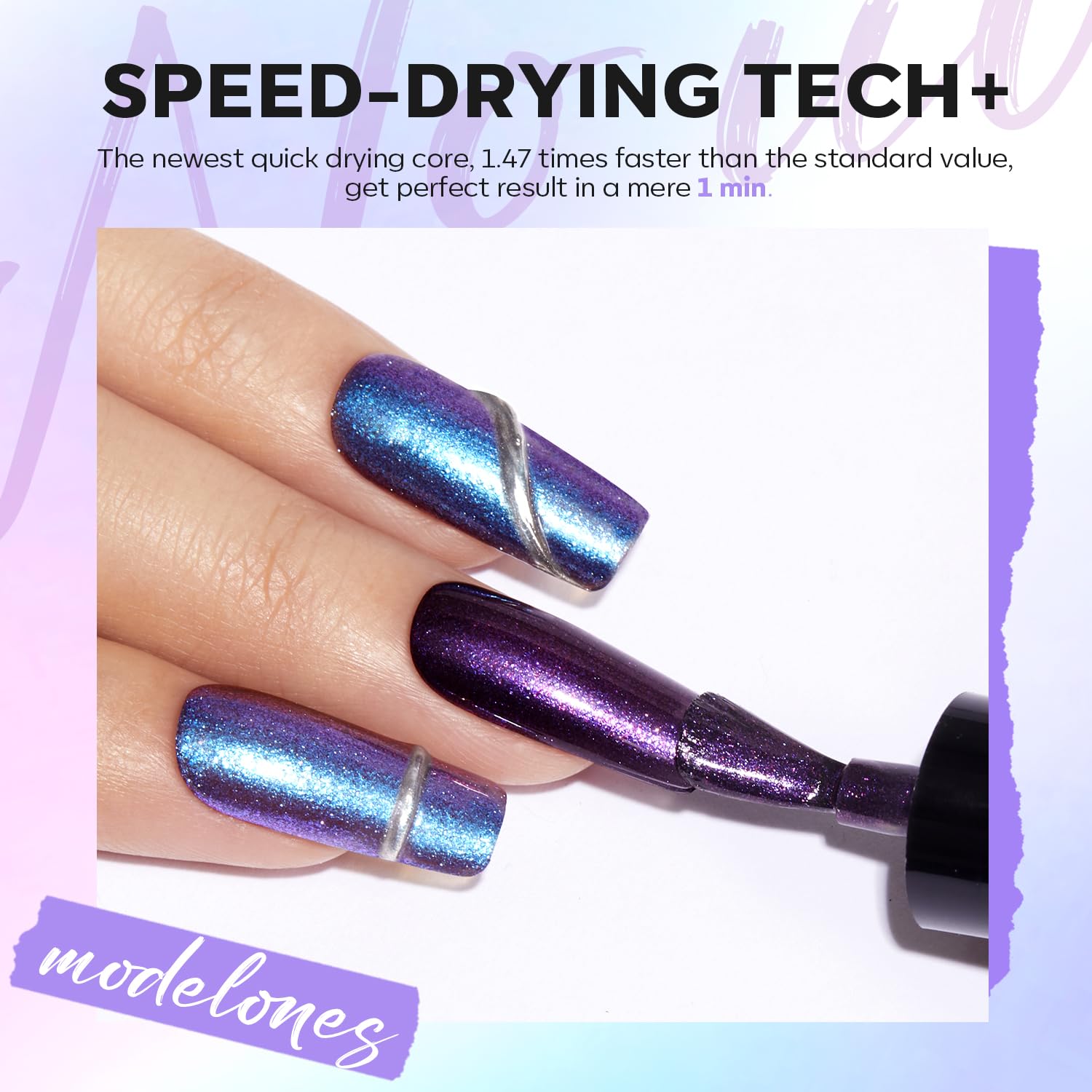Foto 5 | Set De Esmaltes De Uñas Modelo Chameleon, 6 Colores, Secado Rápido - Venta Internacional.
