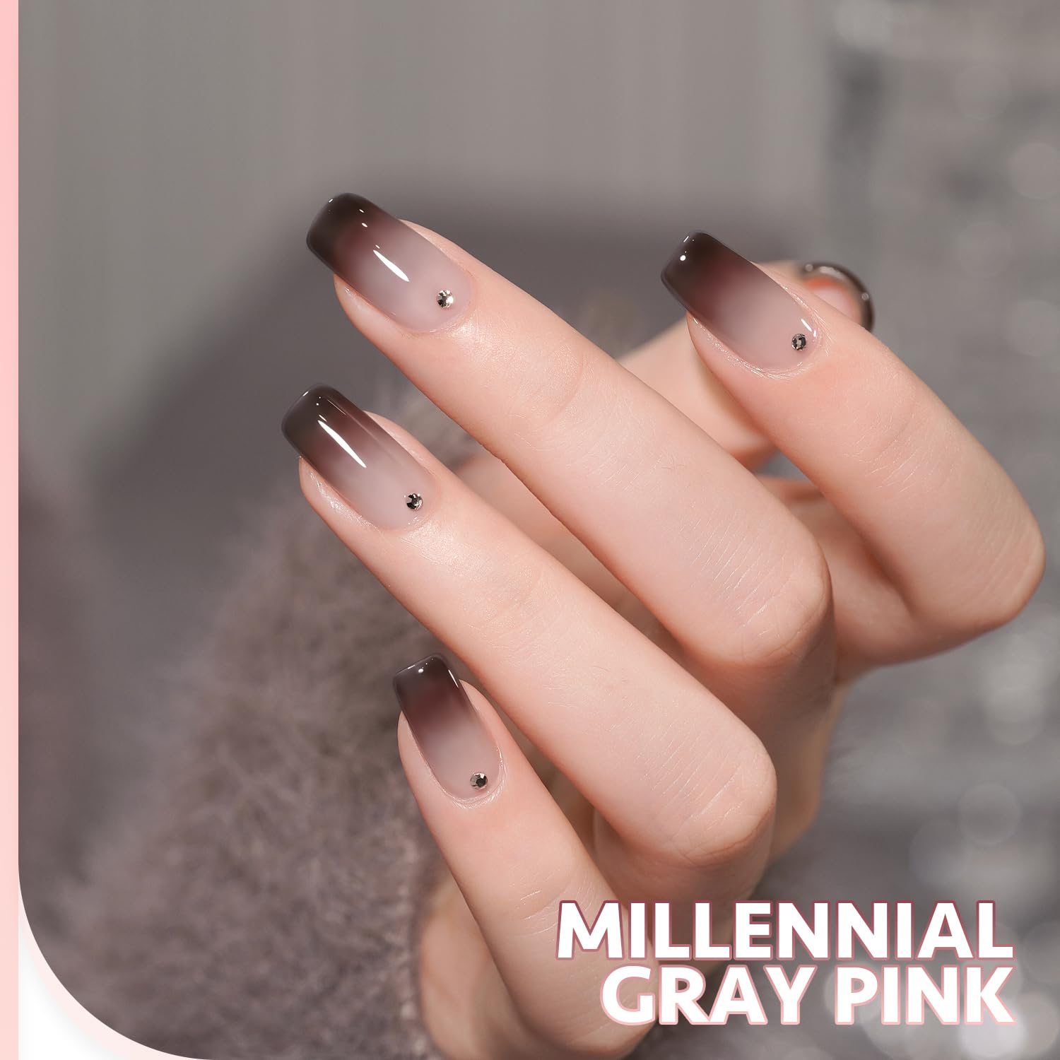 Foto 6 pulgar | Set De Esmaltes De Uñas Gaoy Gel Grey Pink Jelly Gel De 6,5 Ml Para Manicura De Salón - Venta Internacional.
