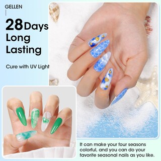 Foto 6 | Esmalte De Uñas En Gel Gellen Blooming, 18 Ml, Transparente Y Resistente A Los Rayos Uv - Venta Internacional.