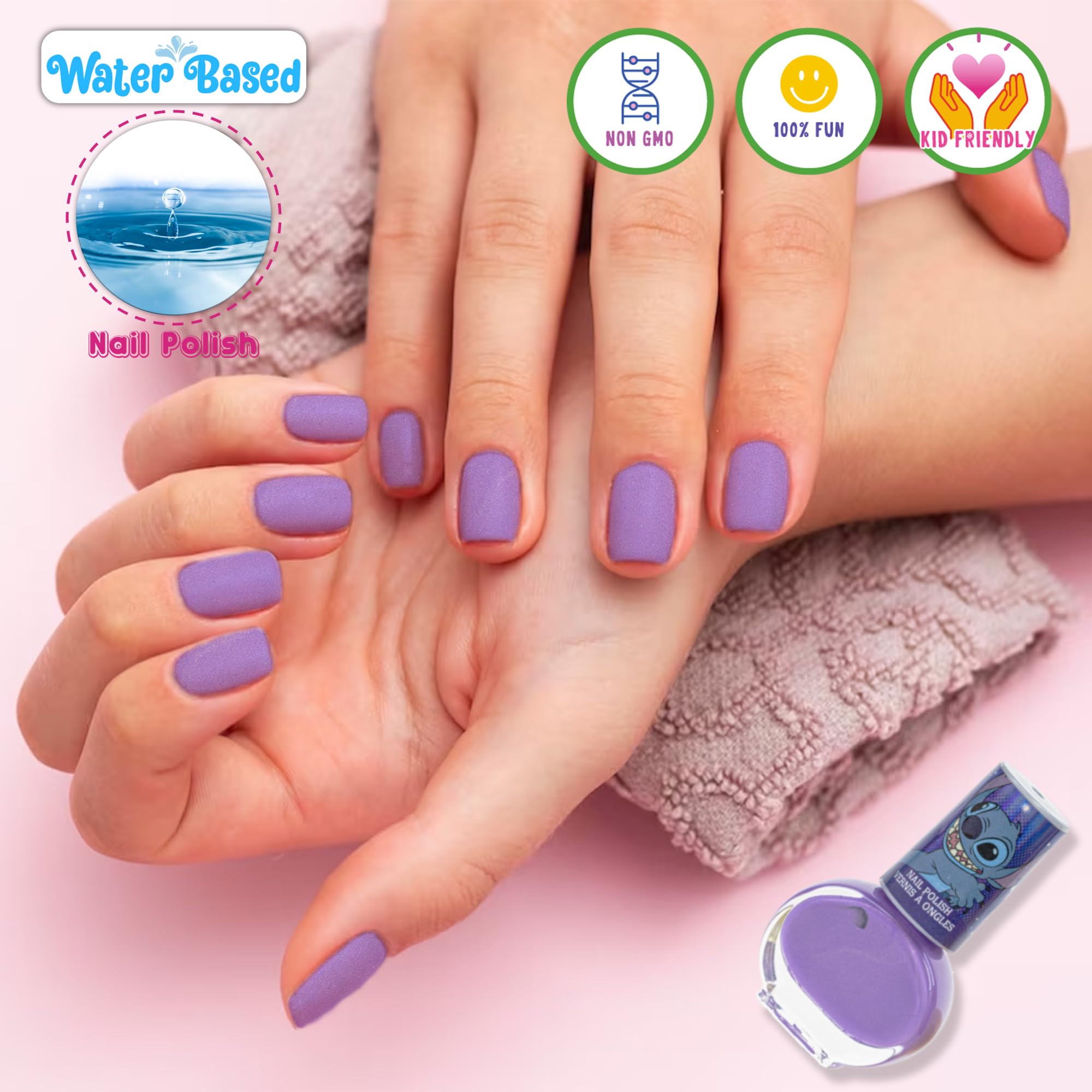 Foto 2 | Set De Esmaltes De Uñas Townley Girl Disney Stitch, 8 Unidades, Más De 3 Años - Venta Internacional.