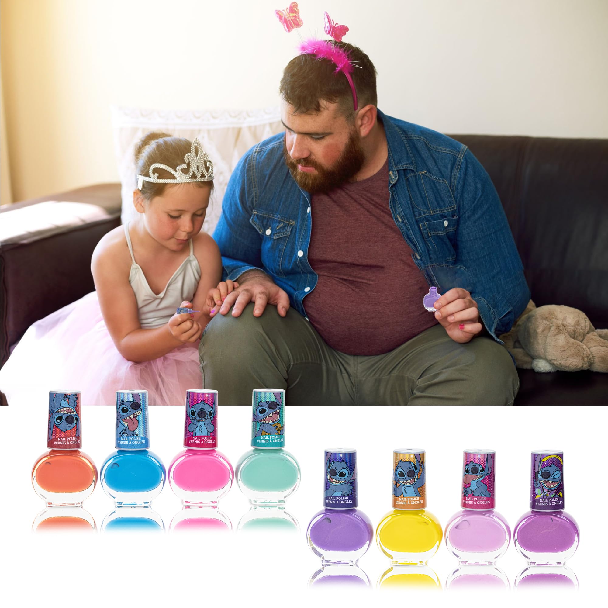 Foto 6 | Set De Esmaltes De Uñas Townley Girl Disney Stitch, 8 Unidades, Más De 3 Años - Venta Internacional.