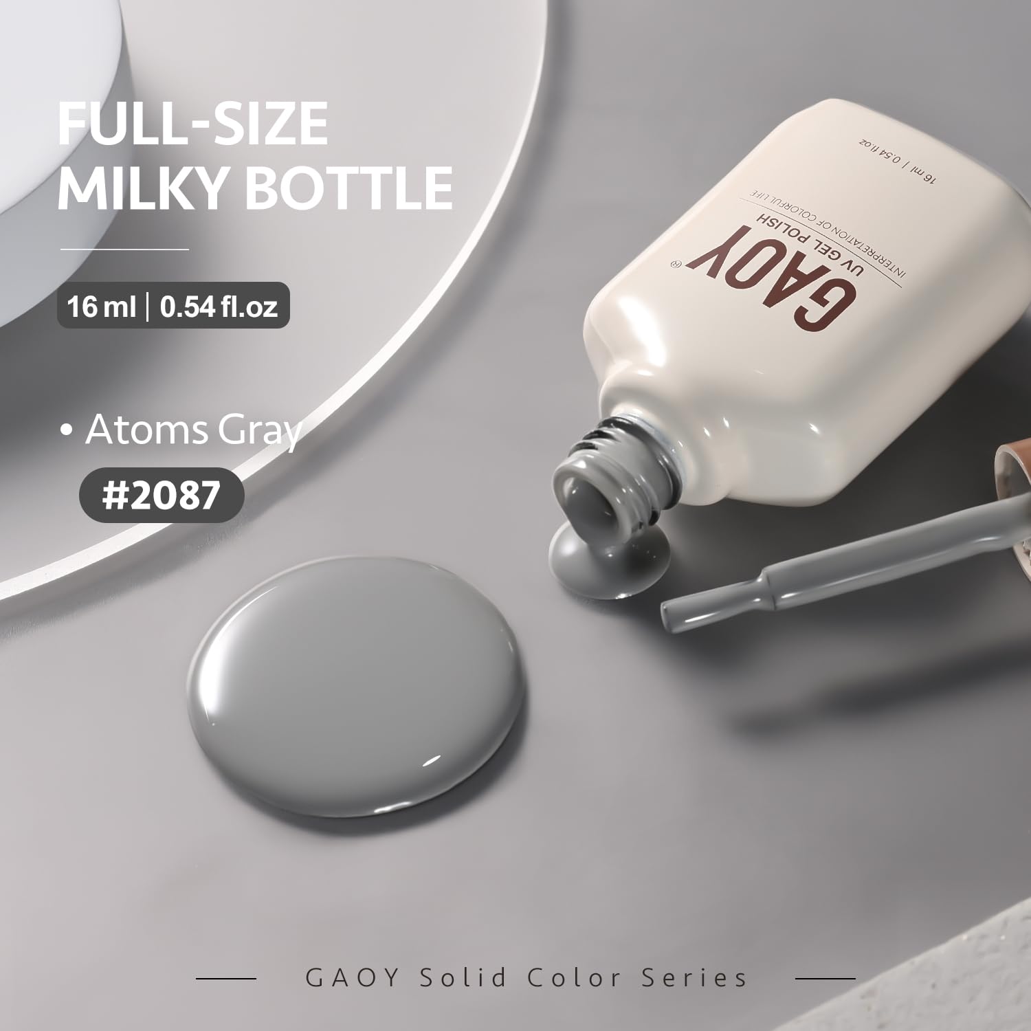 Foto 7 pulgar | Esmalte De Uñas En Gel Gaoy Grey, 16 Ml, Secado Con Luz Uv - Venta Internacional.