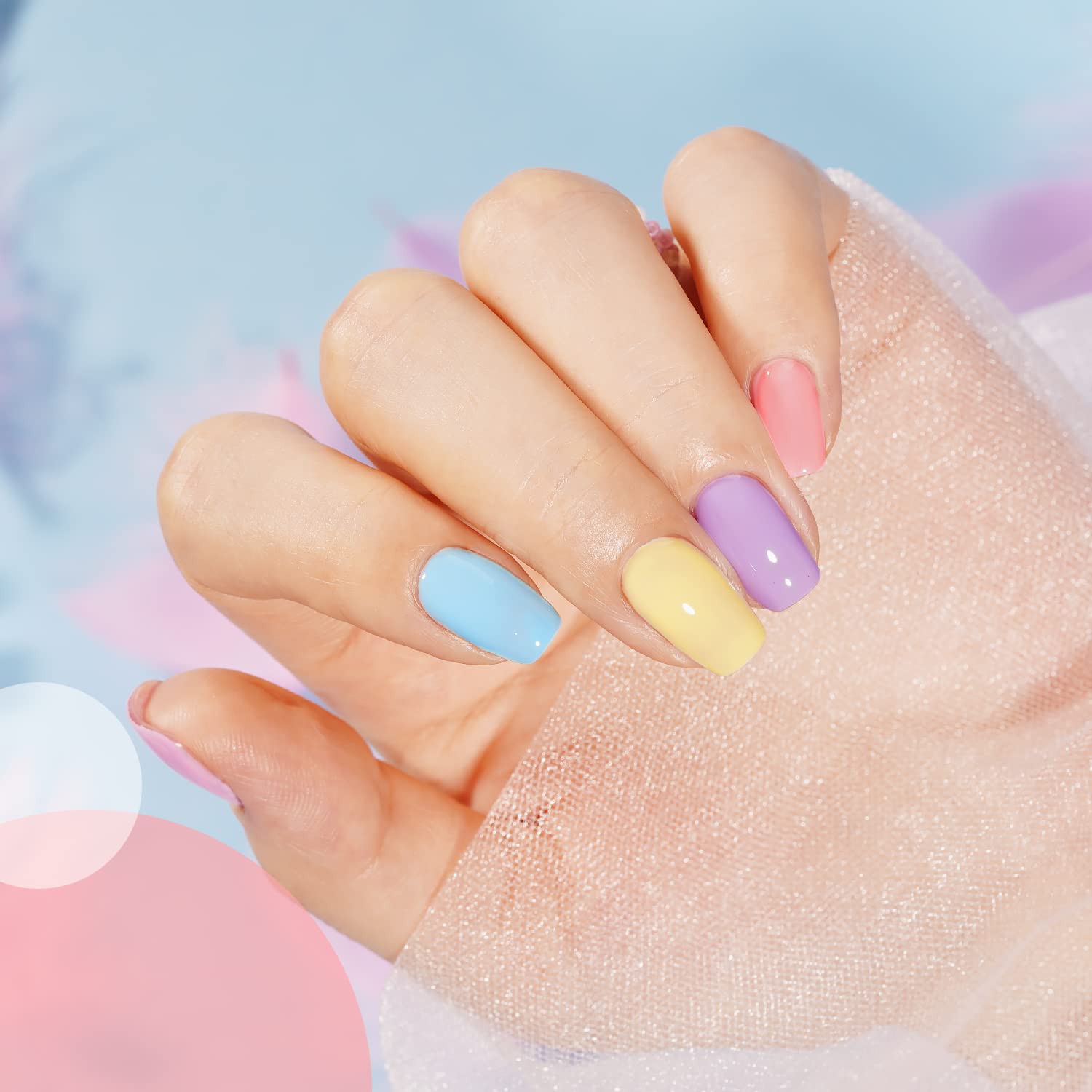 Foto 4 pulgar | Set De Esmaltes De Uñas En Gel Gaoy Pastel, 6 Colores, 6,5 Ml, Para Salón, Bricolaje - Venta Internacional.