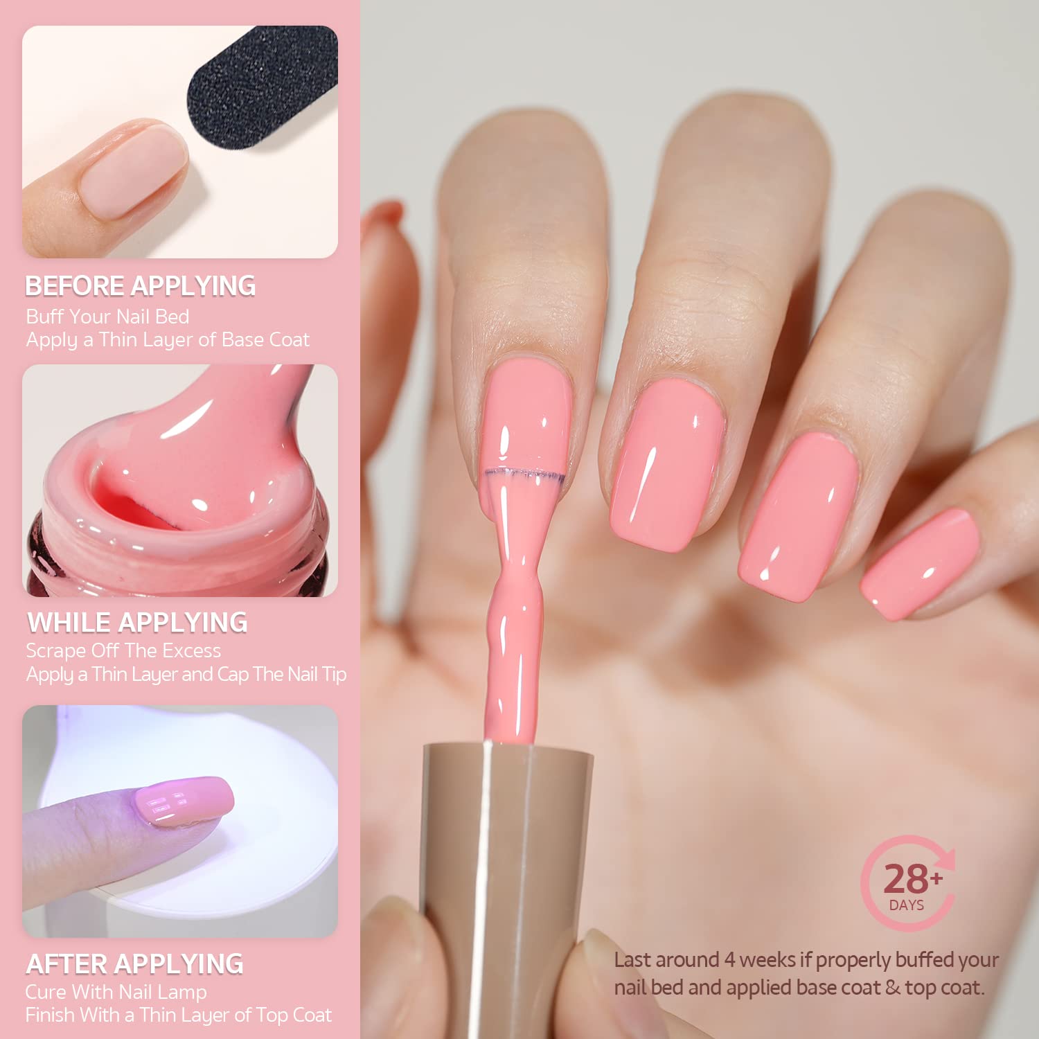 Foto 5 | Set De Esmaltes De Uñas En Gel Gaoy Pastel, 6 Colores, 6,5 Ml, Para Salón, Bricolaje - Venta Internacional.