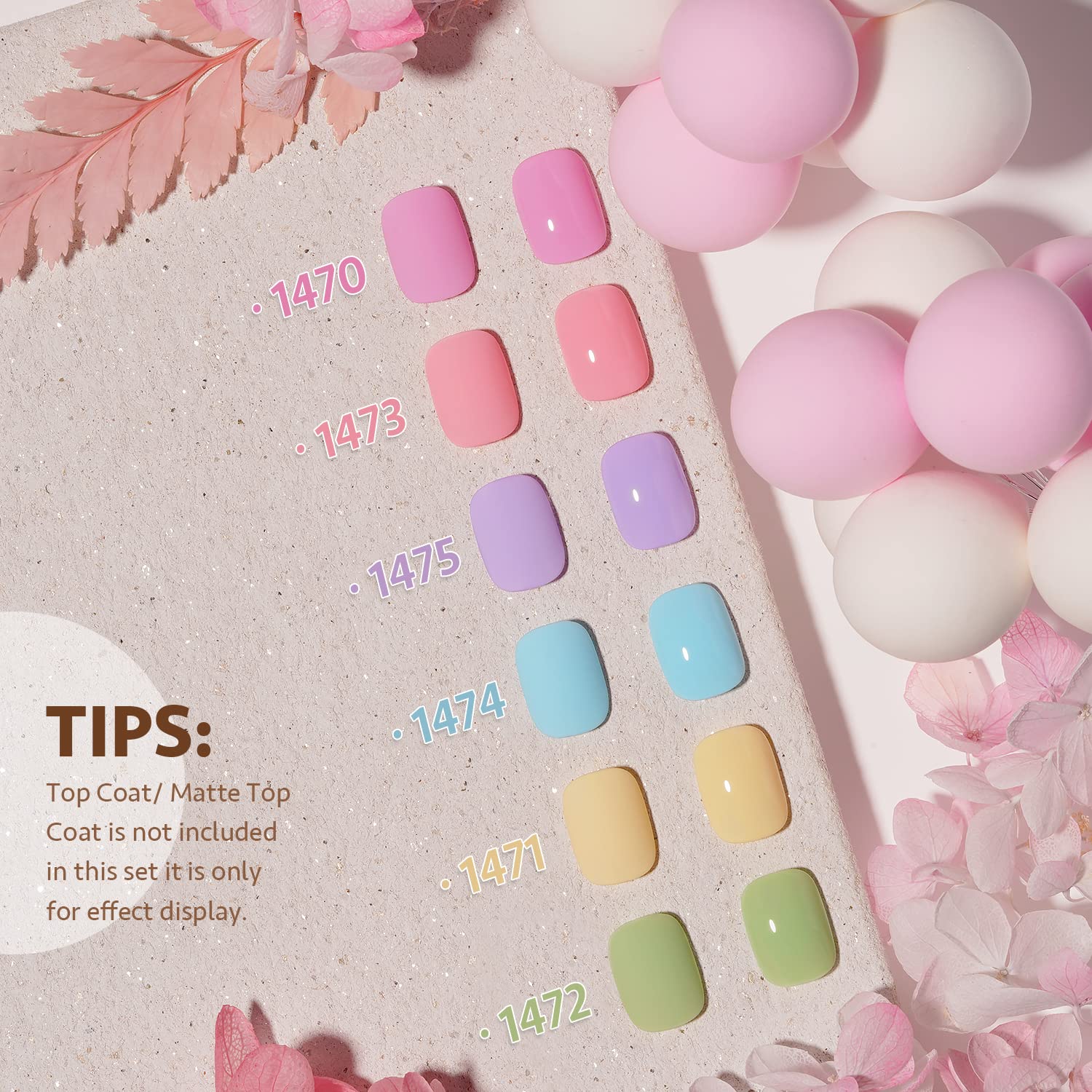 Foto 6 | Set De Esmaltes De Uñas En Gel Gaoy Pastel, 6 Colores, 6,5 Ml, Para Salón, Bricolaje - Venta Internacional.