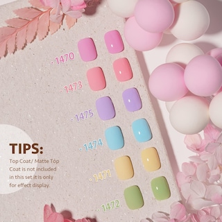 Foto 6 | Set De Esmaltes De Uñas En Gel Gaoy Pastel, 6 Colores, 6,5 Ml, Para Salón, Bricolaje - Venta Internacional.