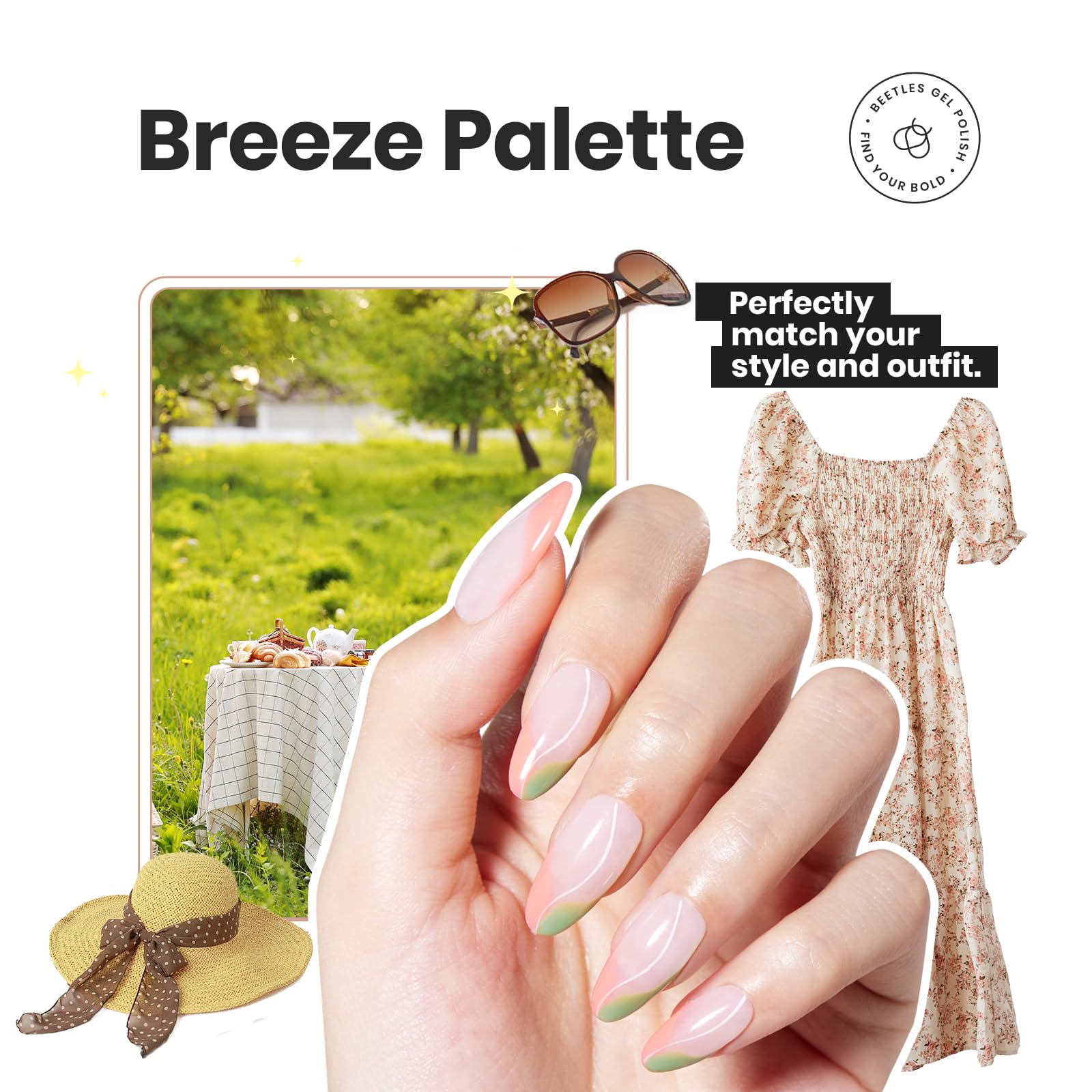 Foto 7 pulgar | Set De Esmaltes De Uñas Beetles P176, 6 Colores, 15 Ml, Efecto Purpurina - Venta Internacional.