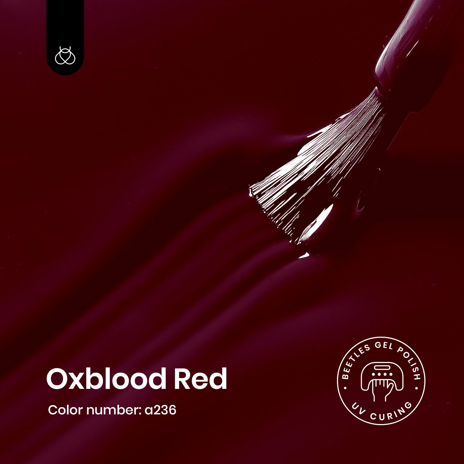 Foto 2 | Esmalte De Uñas En Gel Beetles Oxblood Red, 15 Ml, Lámpara Uv Soak Off - Venta Internacional.