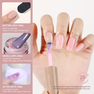 Foto 5 | Esmalte De Uñas En Gel Gaoy Sheer Hot Pink, 16 Ml, Uv Light Cure 1353 - Venta Internacional.