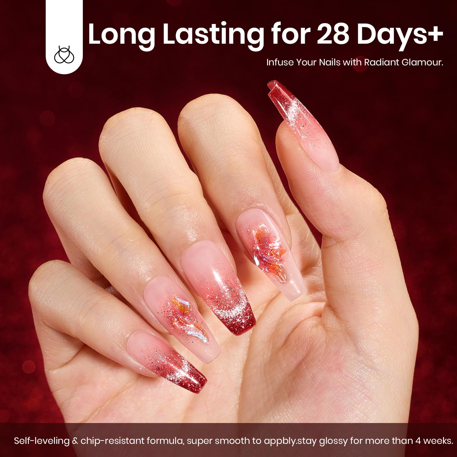 Foto 3 pulgar | Esmalte De Uñas Beetles Red Cat Eye Gel De 15 Ml Con Purpurina Magnética - Venta Internacional.