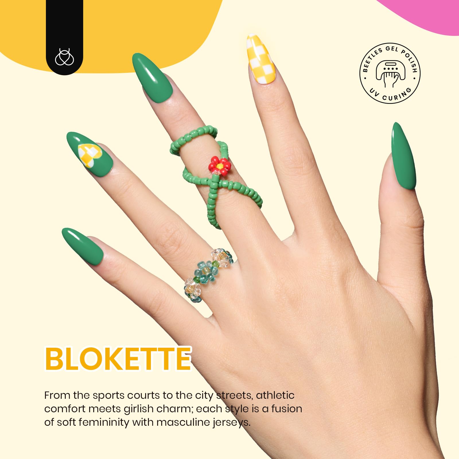 Foto 4 pulgar | Set De Esmaltes De Uñas En Gel Beetles Blokette, 6 Colores, Uv Y Led Soak Off - Venta Internacional.