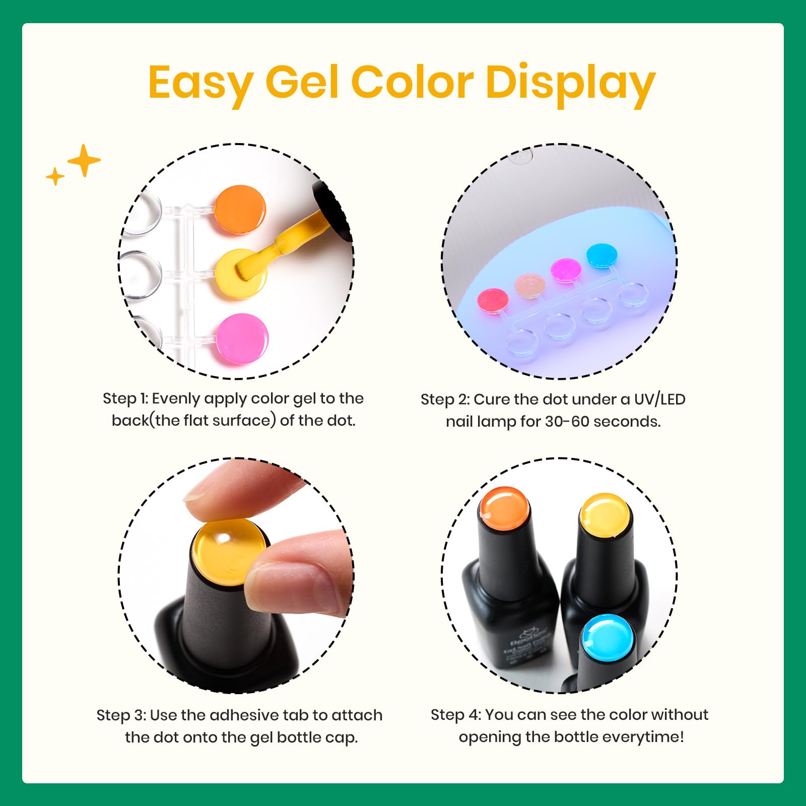 Foto 7 pulgar | Set De Esmaltes De Uñas En Gel Beetles Blokette, 6 Colores, Uv Y Led Soak Off - Venta Internacional.