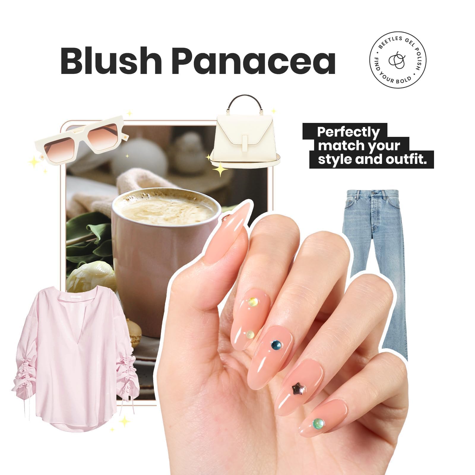 Foto 5 pulgar | Set De Esmaltes De Uñas Beetles Jelly P186, 6 Colores, 15 Ml - Venta Internacional.