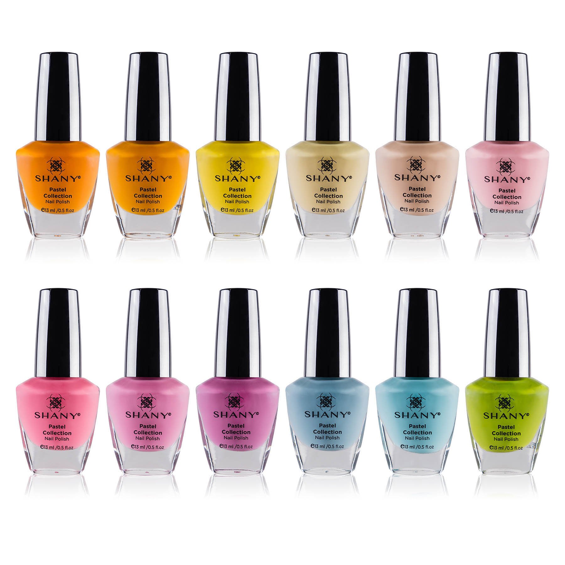 Set De Esmaltes De Uñas Shany Pastel Collection 12 Colores 15 Ml - Venta Internacional.