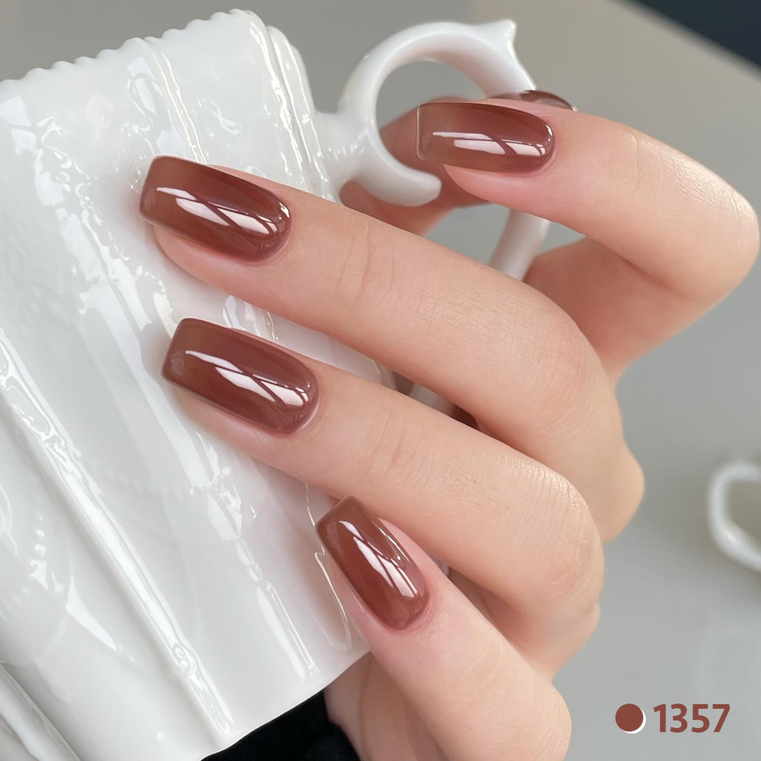 Foto 5 pulgar | Set De Esmaltes De Uñas En Gel Gaoy Jelly Brown White, 6 Colores, 7,3 Ml - Venta Internacional.