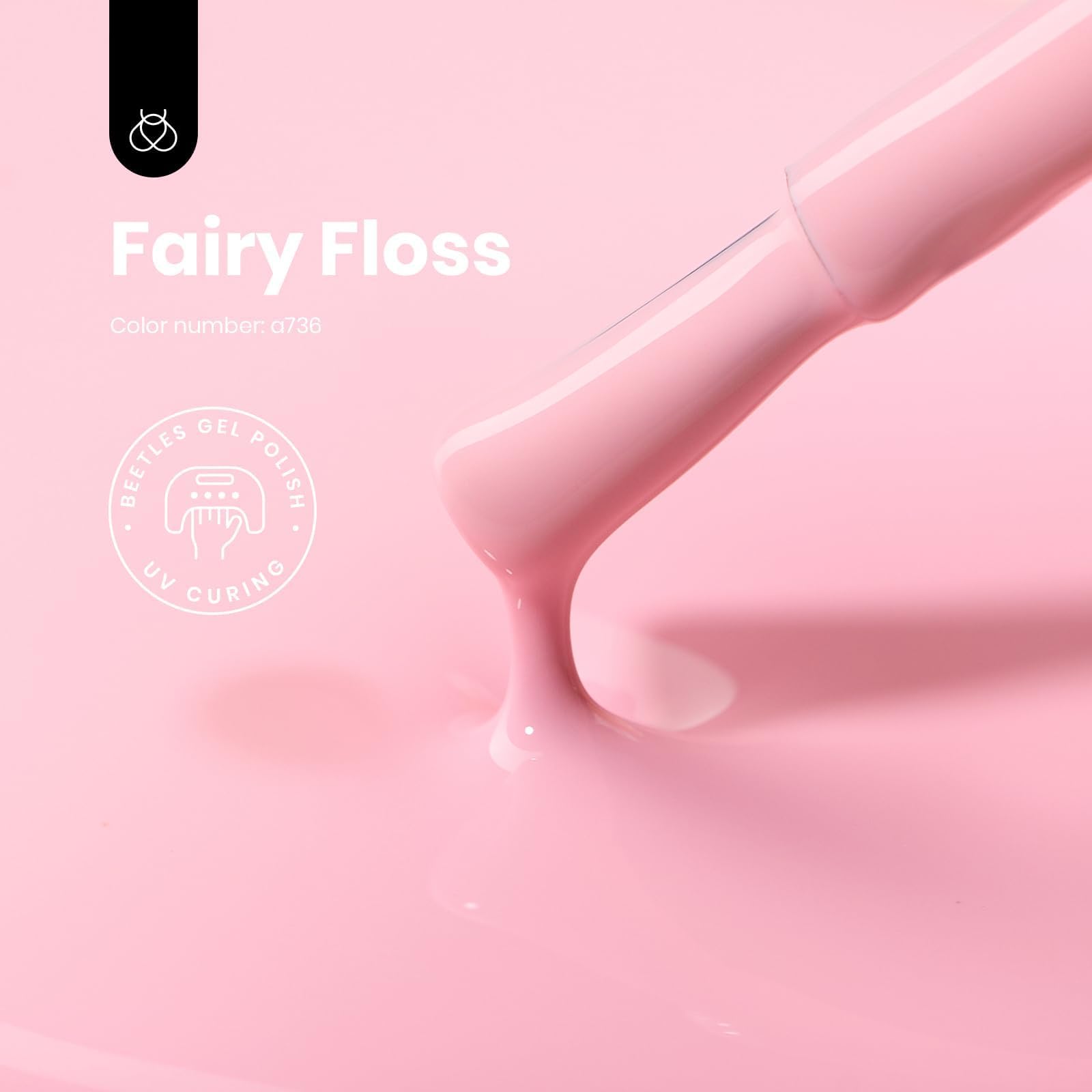 Foto 3 pulgar | Esmalte De Uñas Con Forma De Escarabajos En Gel Rosa, 15 Ml, Fairy Floss - Venta Internacional.