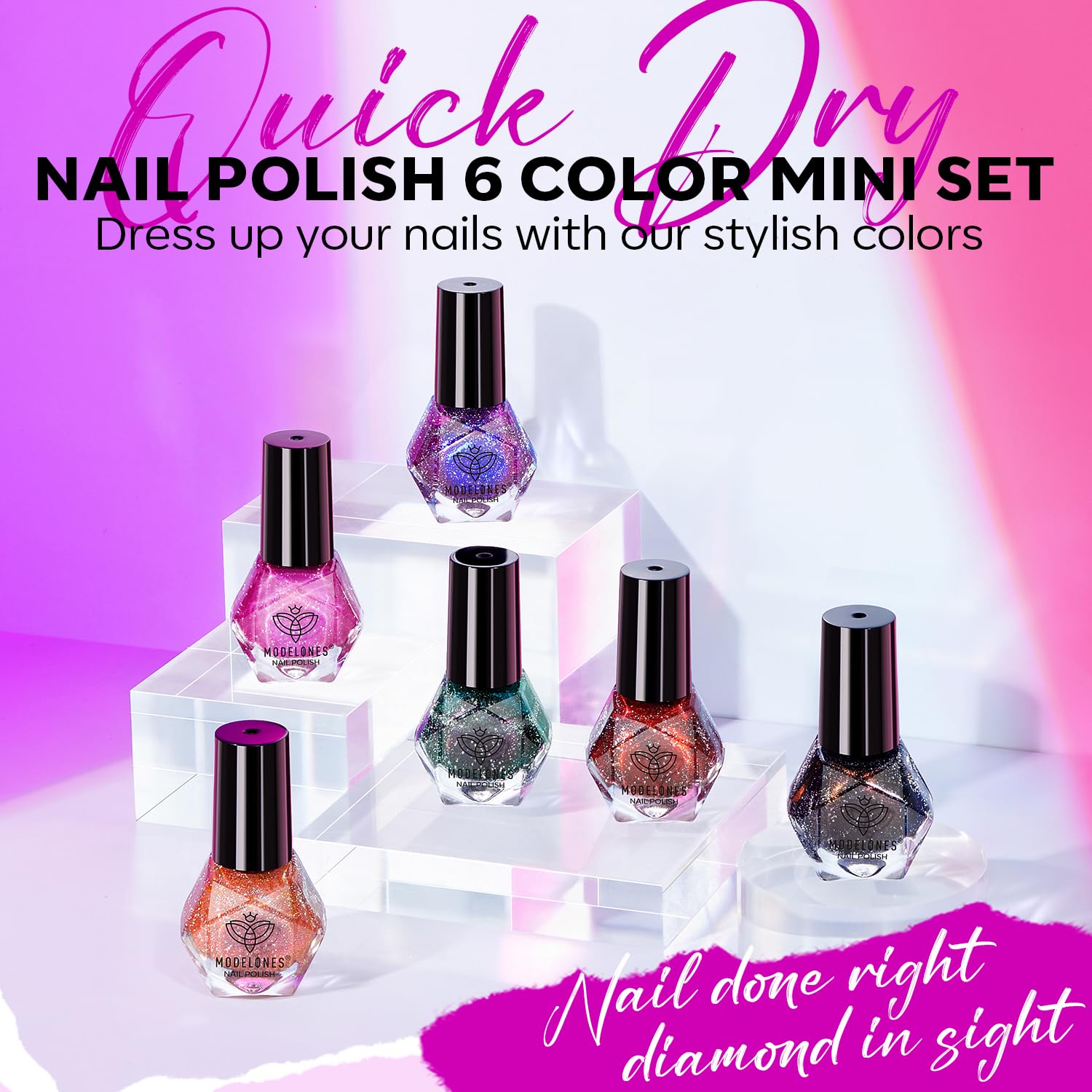 Foto 6 | Set De Esmaltes De Uñas Modelones, 6 Colores, Regalo De Navidad E Invierno - Venta Internacional.