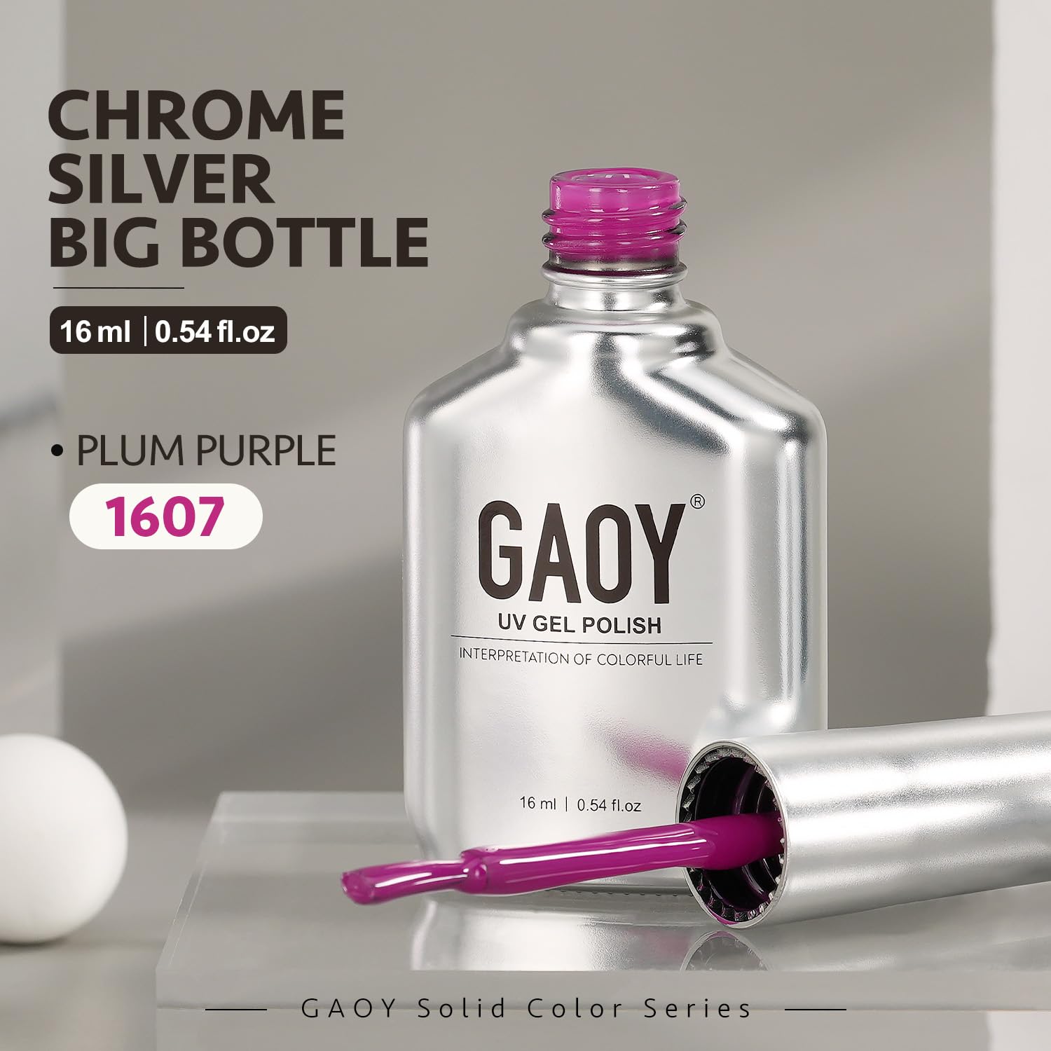 Foto 7 | Esmalte De Uñas Gaoy Purple Gel, 16 Ml, Remoja Y Cura Con Luz Uv - Venta Internacional.